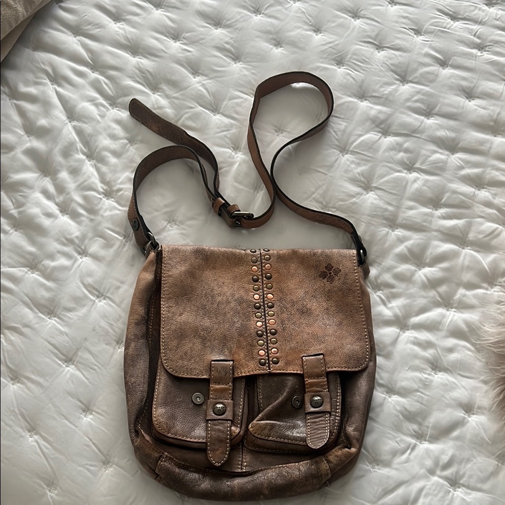 Brown Leather Crossbody Bag